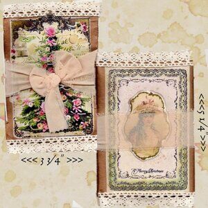 Card Size Christmas Journal or Gift Card Holder